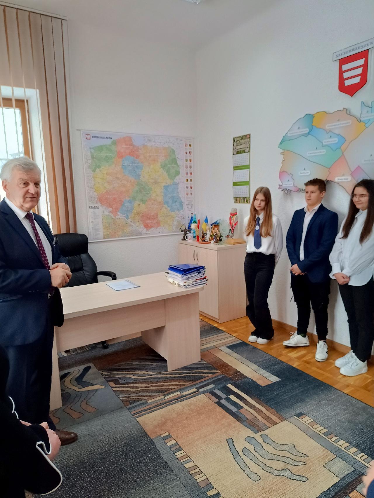 Wizyta w gabinecie Burmistrza Szczebrzeszyna