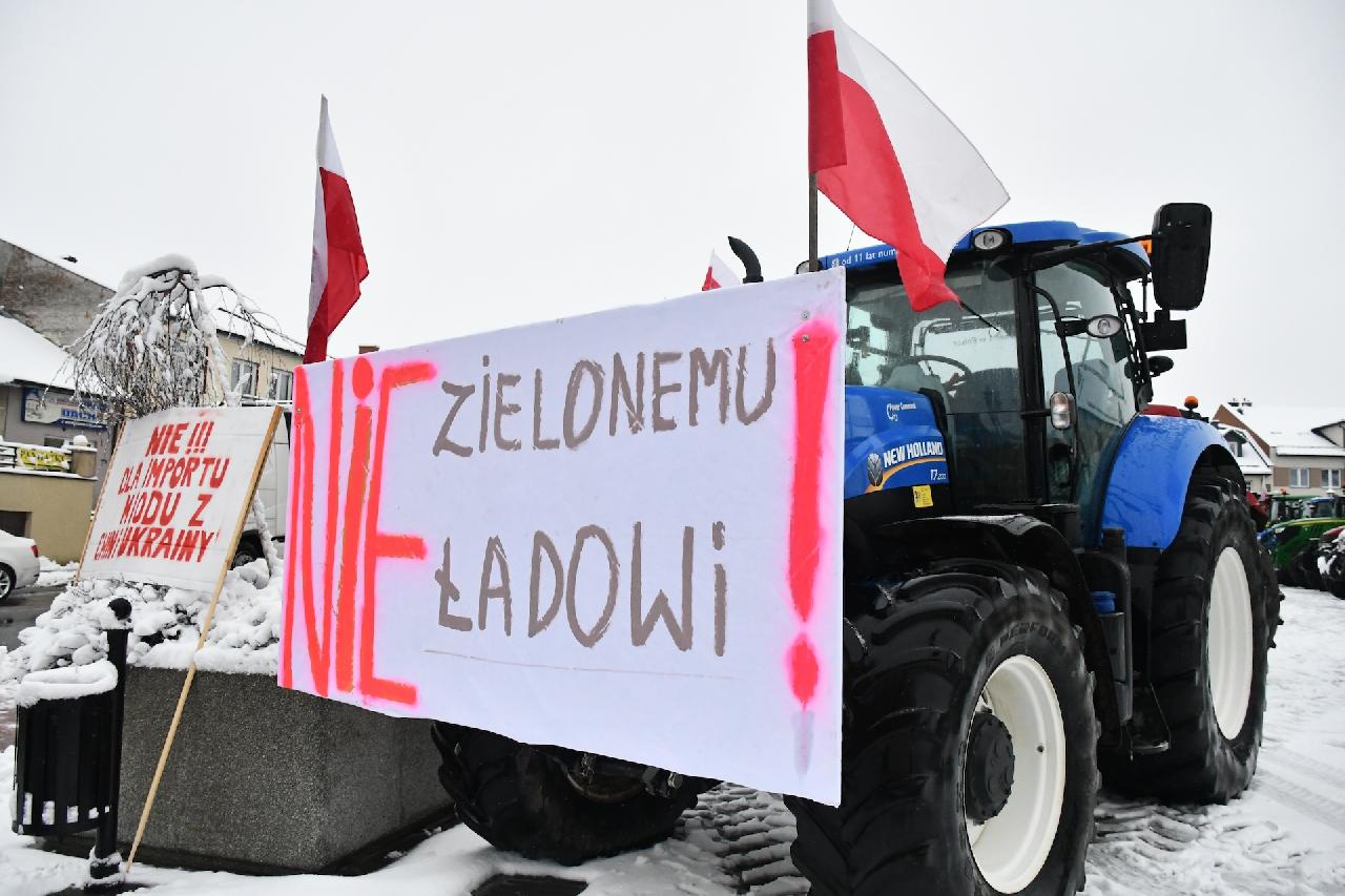 Protest rolników w Szczebrzeszynie